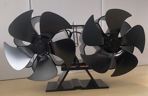 Mini Dual 5 Blade Stove Fan