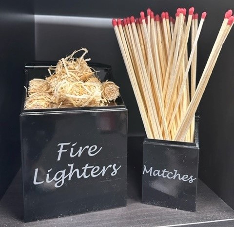Firelighters and Matches Holders