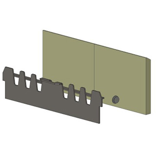 Hunter Herald 8 Slimline Wood Conversion Kit - Double Door