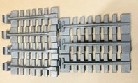 Dunsley Highlander Set of Grate Bars, Chrome Iron