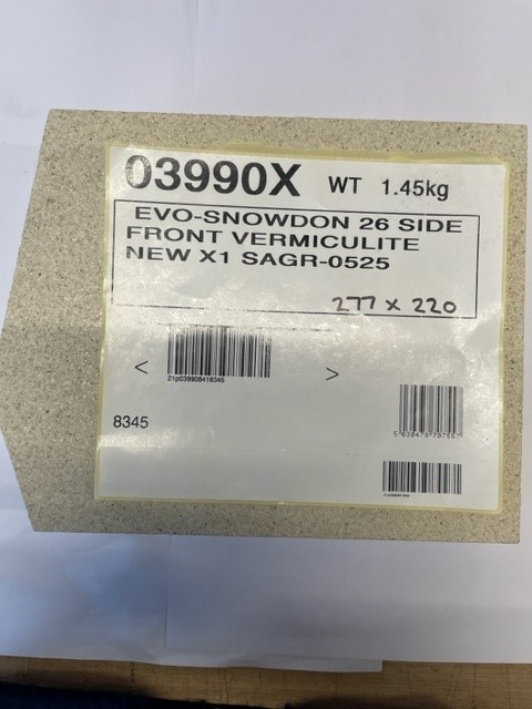 Broseley Evolution 26 Front Side Firebrick 