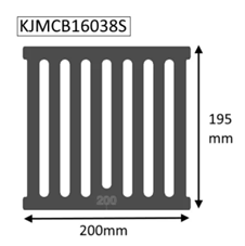 Jetmaster 200mm Grate for Multifuel Basket 