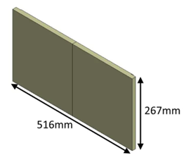 Jetmaster 60i Inset Rear Brick - 516mm x 267mm