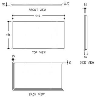 Natural Slate Hearth 36