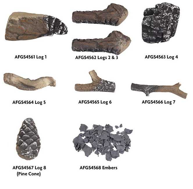 Arada Gas Complete Log Set with Embers