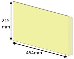 Parkray Aspect 5 ECO Rear Brick (MK1) - 455mm x 215mm 