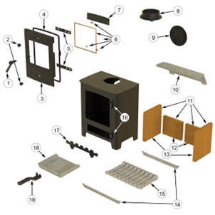 Arada AX4 Multifuel Exploded Diagram - Series 1