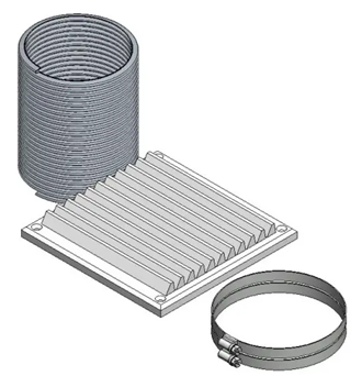 Parkray Aspect 14 Boiler Direct Air Kit - 125mm