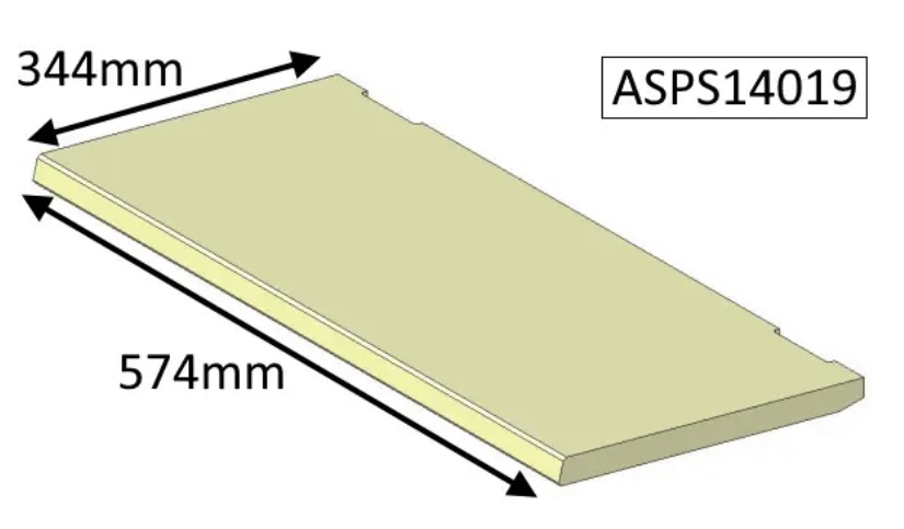 Parkray Aspect 14 ECO Baffle Brick - 574mm x 344mm 