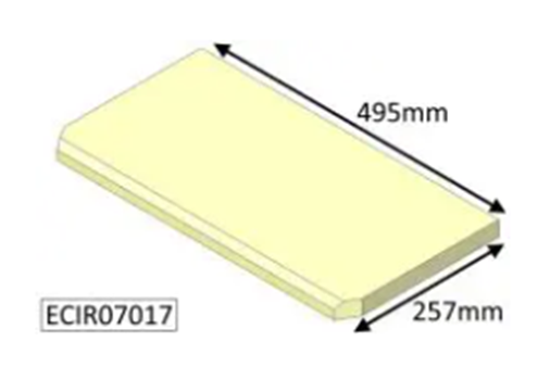 Parkray Aspect 7 Base Brick - 495mm x 257mm