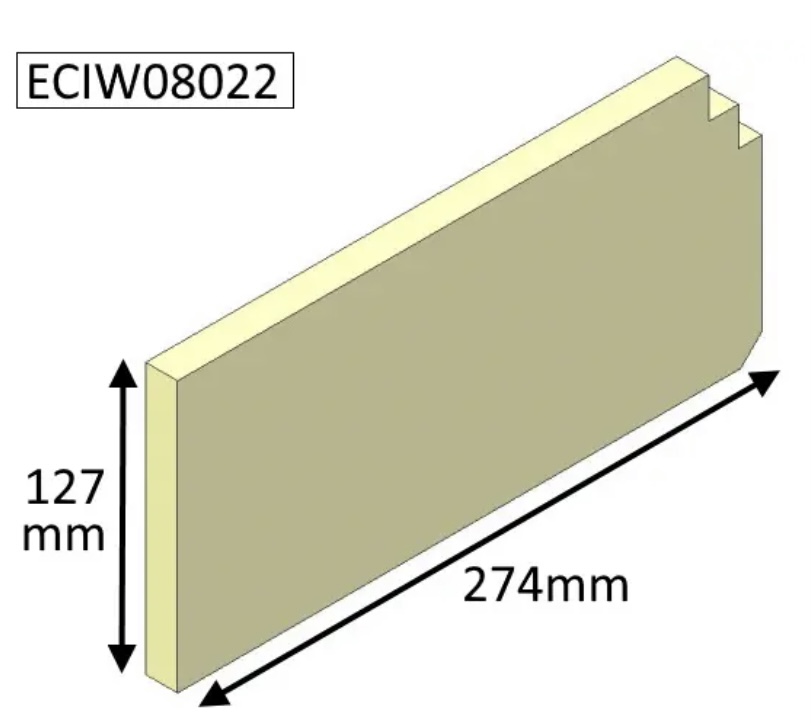 Parkray Aspect 8 Boiler Left Hand Lower Side Brick