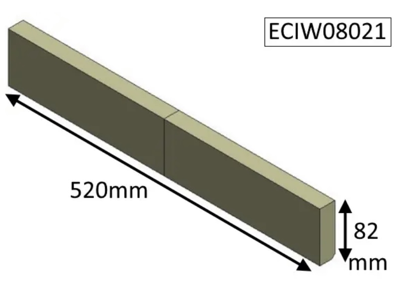 Parkray Aspect 8 Boiler Lower Rear Brick