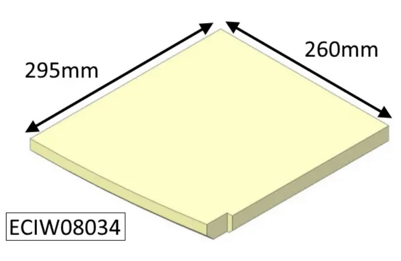 Parkray Aspect 8 Boiler Right Hand Base Brick