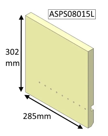 Parkray Aspect 8 ECO Left Hand Rear Brick - CLEARANCE