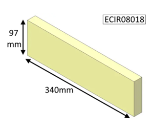 Parkray Aspect 8 Lower Rear Brick - CLEARANCE
