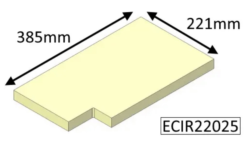 Parkray Aspect 80B Boiler Side Base Brick