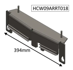 Hunter 20B Inset Catch Bar - Double Door