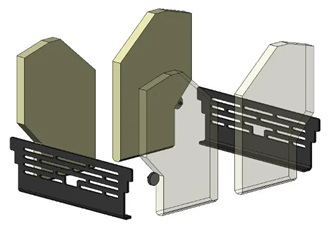Hunter Avalon 4 Double Sided Double Depth Wood Conversion Kit - ** MADE TO ORDER ITEM **