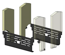 Hunter Avalon 4 Double Sided Single Depth Wood Conversion Kit - ** MADE TO ORDER ITEM **