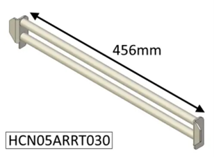 Hunter Inset Fuel Retainer Bar - Stainless