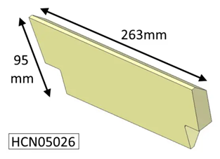 Hunter Inset Rear Brick - Upper - MKI