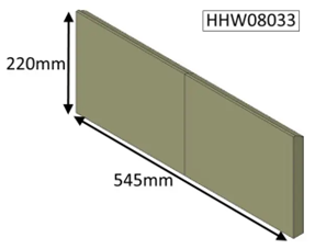 Hunter/Parkray Slimline Rear Brick