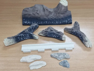 Portway P1 Contemporary Balanced Flue Gas Complete Log & Ceramic Set