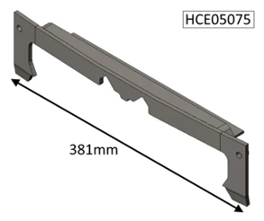 Hunter Cleanburn Multifuel Double Door Catch Bar