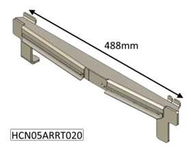 Hunter Inset Catch Bar - Double Door - MKII