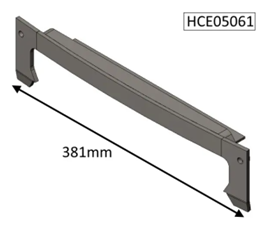 Hunter Cleanburn Multifuel Single Door Catch Bar