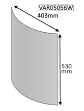 Hunter Cleanburn Stromsad Curved Glass Panel - Newer Model
