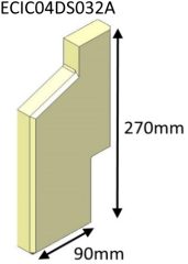 Parkray Aspect 4 Double Sided Single Depth Left Hand Side Brick