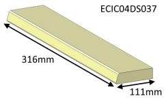 Parkray Aspect 4 Double Sided Single Depth Baffle Brick