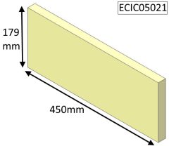 Parkray Aspect 5 Upper Rear Brick  - 450mm x 179mm