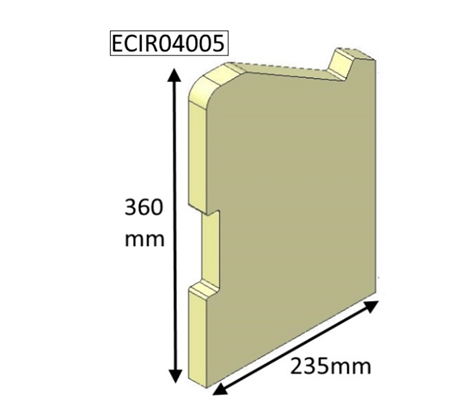 Parkray Aspect 4 Left Hand Side Brick 