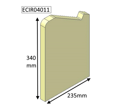 Parkray Aspect 4 Right Hand Side Brick