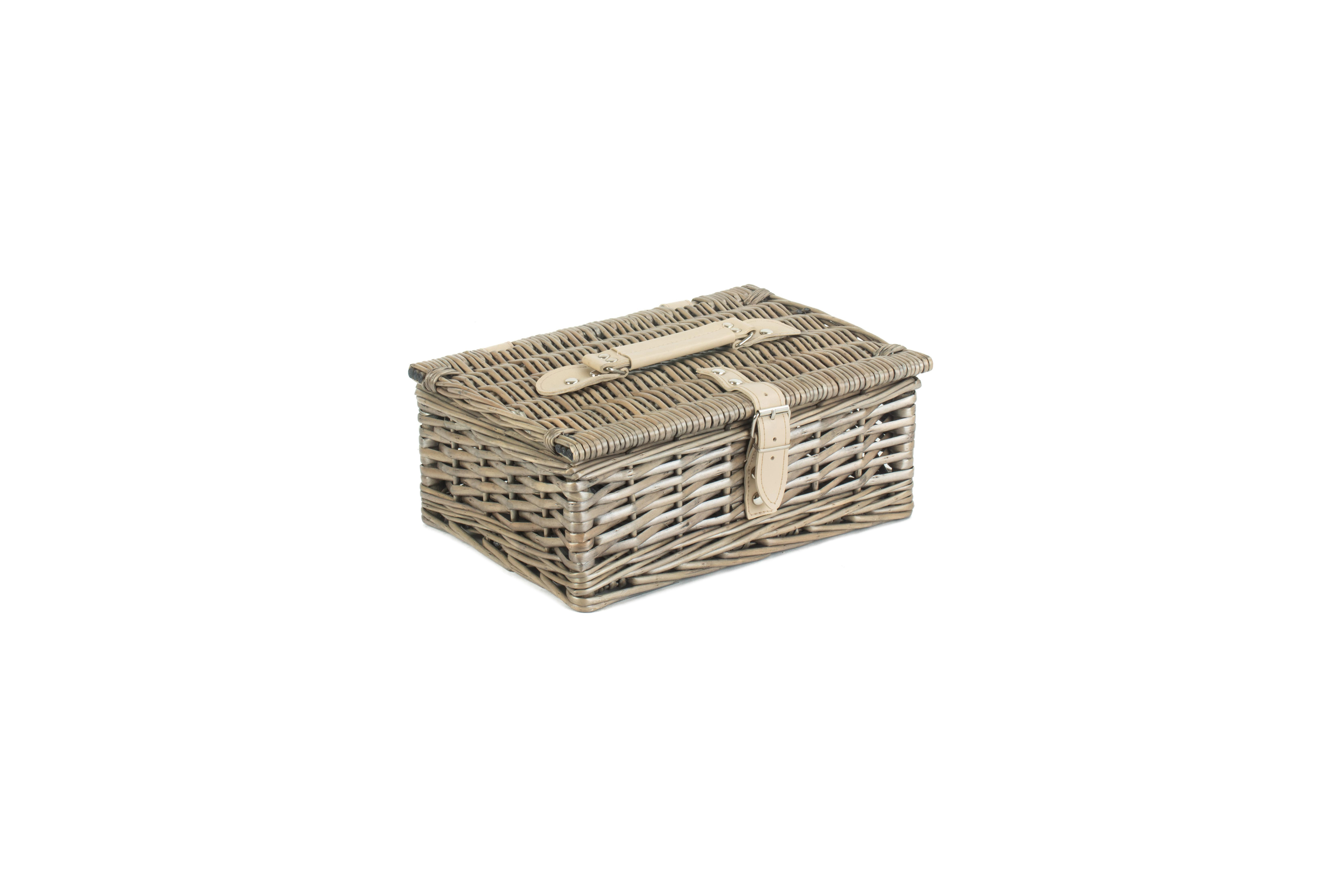 12 inch Antique Wash Split Willow Hamper