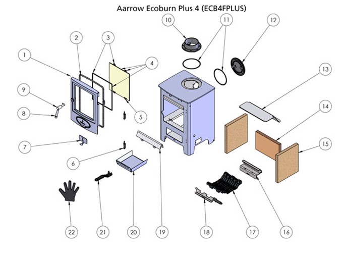 Arada Ecoburn Plus 4 Flexifuel Exploded Diagram 