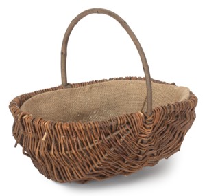 Medium Oval Unpeeled Willow Garden Trug