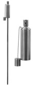 Harbour Housewares Citronella Garden Torch - Silver