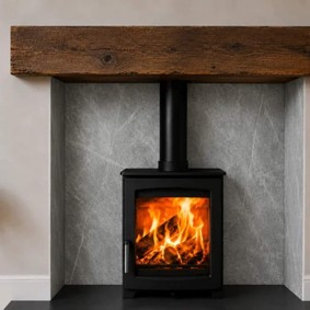Signature Collection Grigia Pietra Fireplace Chamber