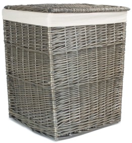 Large Square Laundry Basket With White Lining