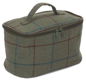 Small Green Tweed Cooler Bag