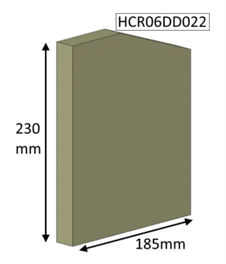 Parkray Consort 4 / Hunter Hawk 4 Double Sided Double Depth Side Brick - CLEARANCE