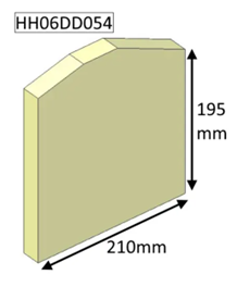 Parkray Consort 7 / Hunter Herald 6 Double Sided Double Depth Side Brick - CLEARANCE
