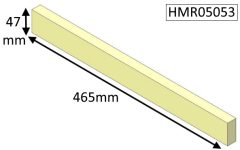 Di Lusso R5 Upper Rear Brick - 465mm x 47mm