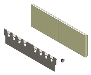 Hunter Herald 8 Wood Conversion Kit - Single Door