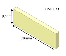 Parkray Aspect 5 Slimline Lower Rear Brick - CLEARANCE