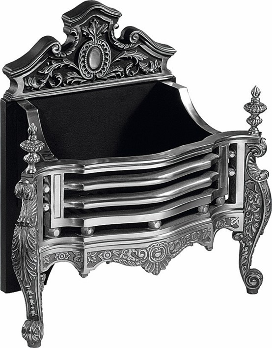 Gallery Collection Queen Anne Fire Basket - Polished