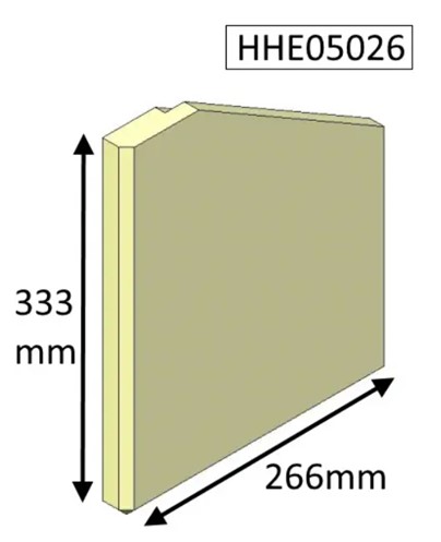 Hunter Herald 5 ECO Right Hand Side Brick - 334mm x 268mm